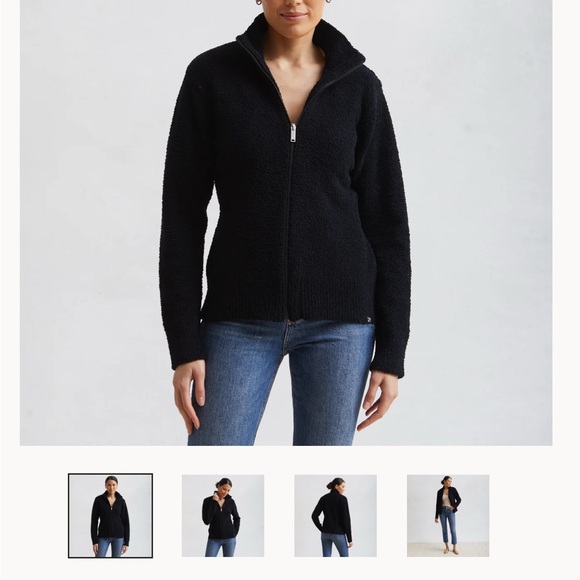 Elegant Black Teddy Jacket for Women - Picture 1 of 4